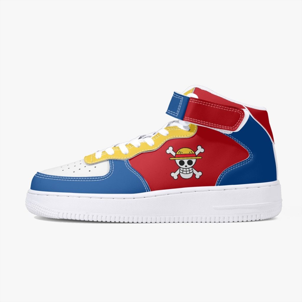 monkey d luffy one piece high top kamikaze shoes vhpoq - One Piece Shoes