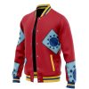 Luffy Wano Pattern OP Varsity Jacket F RIGHT Mockup - One Piece Shoes